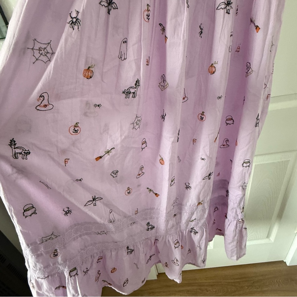 Printfresh Embroidered Pintuck Halloween Nightgown - Picture 5 of 6